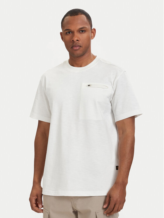 G-Star Raw Tricou Distressed D28891-E512 Crem Regular Fit