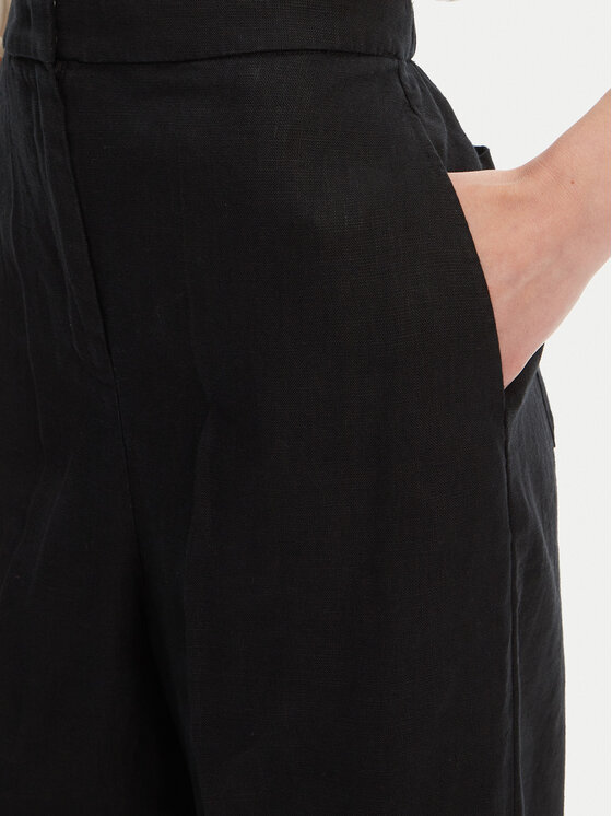 Tommy Hilfiger Tommy Hilfiger Текстилни панталони WW0WW46823 Черен Straight Fit
