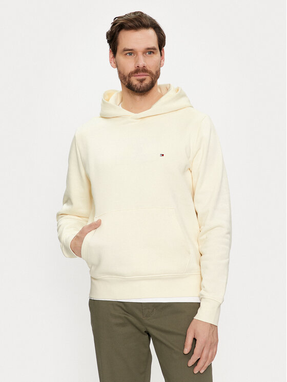 Tommy Hilfiger Mikina Flag Logo MW0MW34266 Béžová Regular Fit