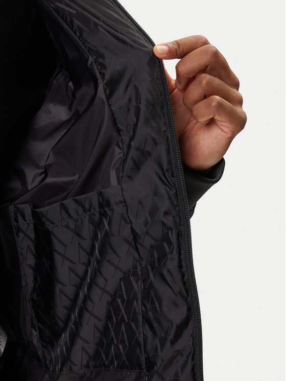 Armani Exchange Armani Exchange Vatovaná bunda XM001580 AF16628 UC001 Čierna Regular Fit