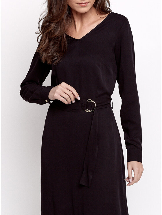 Bubala Bubala Sukienka codzienna Erina black Czarny Feminine Fit