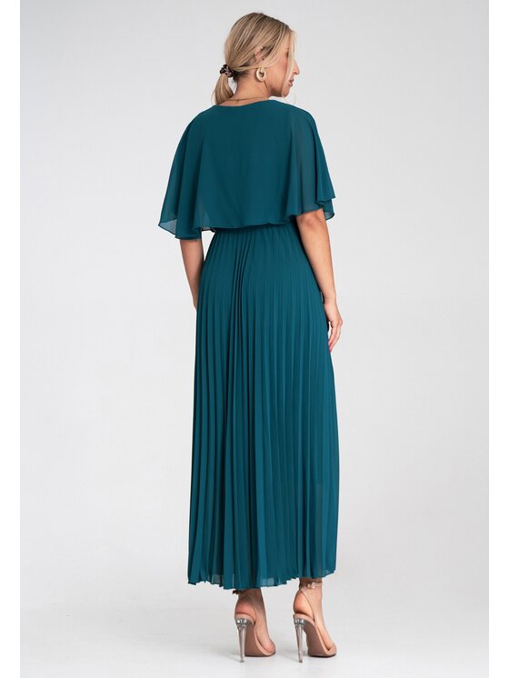 FIGL FIGL Koktejlové šaty M1209 Zelená Flared Fit