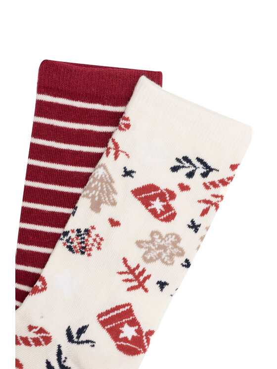 Jenny Fairy Jenny Fairy 2er-Set hohe Damensocken 4WB-001-AW23 (2-pack) Bunt