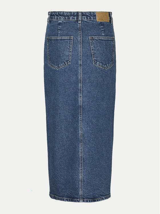 Vero Moda Vero Moda Džinsinis sijonas Veri 10295731 Mėlyna Regular Fit