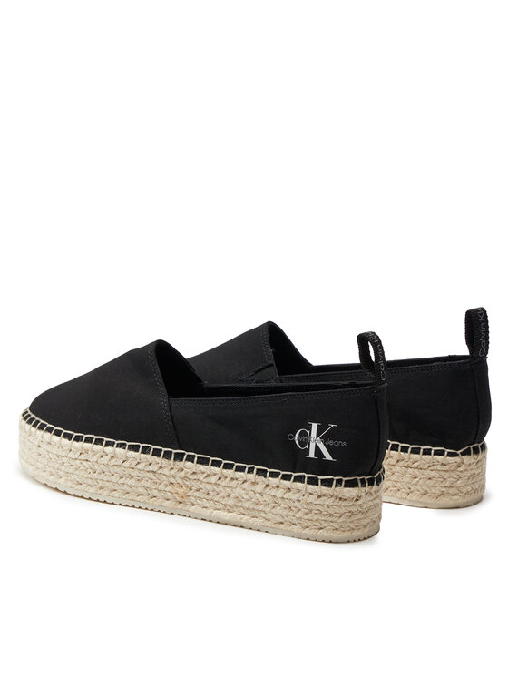 Calvin Klein Jeans Calvin Klein Jeans Espadryle Platform Espadrille Ml Btw YW0YW01378 Czarny