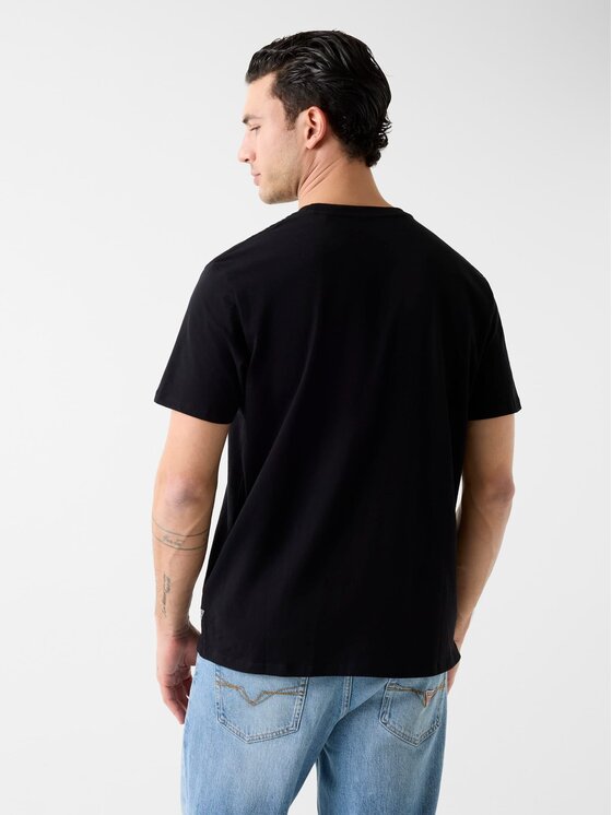 Guess Guess Футболка M6RI03 I3Z14 Чорний Regular Fit