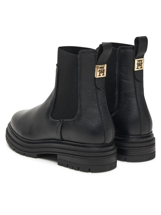 Tommy Hilfiger Tommy Hilfiger Боти тип челси FW0FW08771 Черен