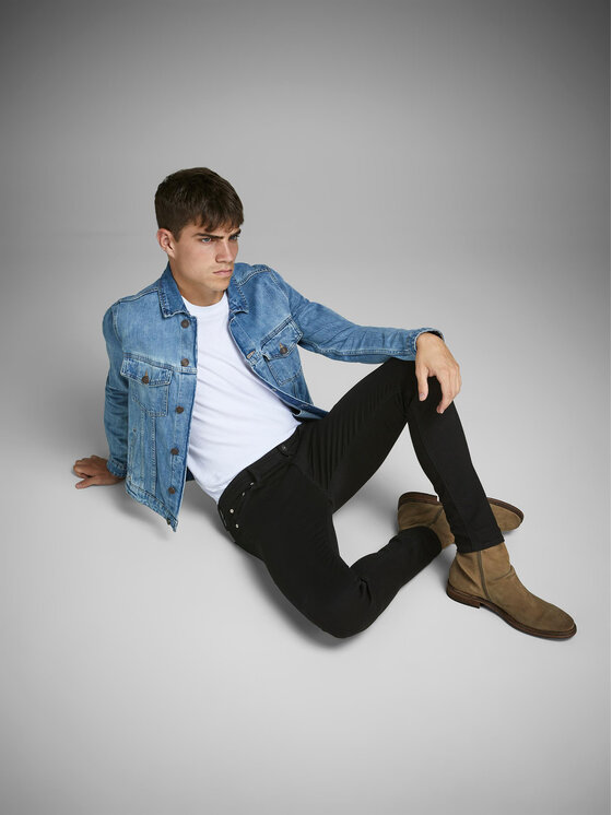Jack&Jones Jack&Jones Jeansy Liam 12109952 Czarny Skinny Fit