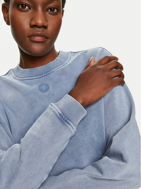 HUGO Hugo Majica dugih rukava Delessa_B 50518104 Plava Relaxed Fit