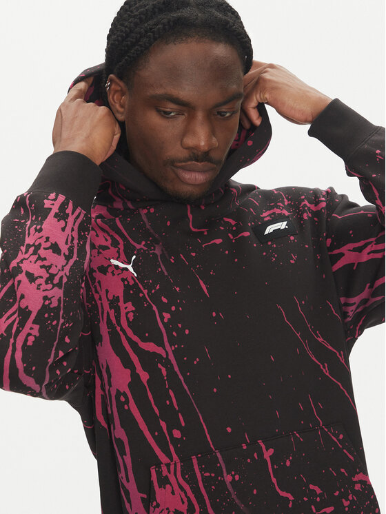 Puma Puma Pulóver F1 Color Splash 630170 Fekete Relaxed Fit