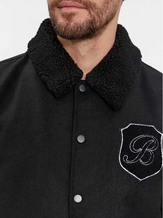 Brave Soul Brave Soul Kurtka bomber MJK-DURDEN Czarny Regular Fit