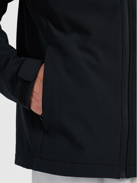 4F 4F Kurtka przejściowa MIDSHOP TEXTILE Czarny Regular Fit