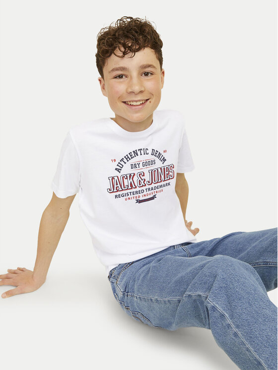 Jack&Jones Junior Jack&Jones Junior T-shirt Logo 12258876 Bijela Regular Fit