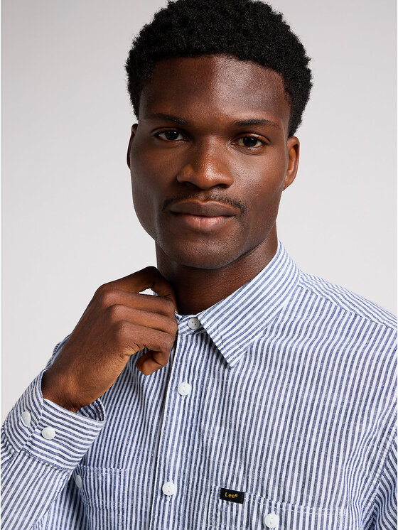 Lee Lee Camicia WORKER SHIRT Blu Regular Fit