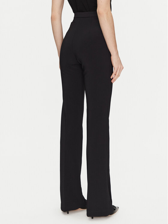 Elisabetta Franchi Elisabetta Franchi Riidest püksid PA-078-51E2-V300 Must Regular Fit