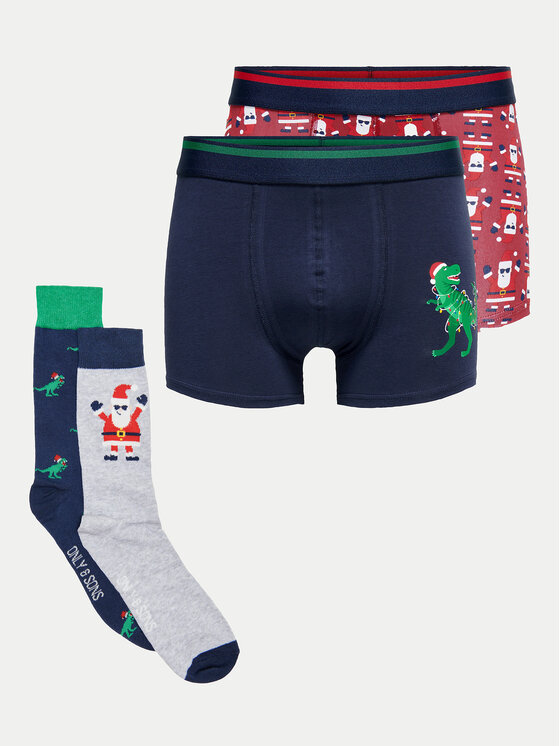 Only & Sons Completo intimo Xmas Box 22030904 Multicolore, taglia : XL