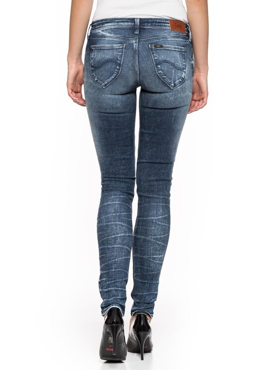 Lee Lee Jeansy TOXEY Niebieski Skinny Fit