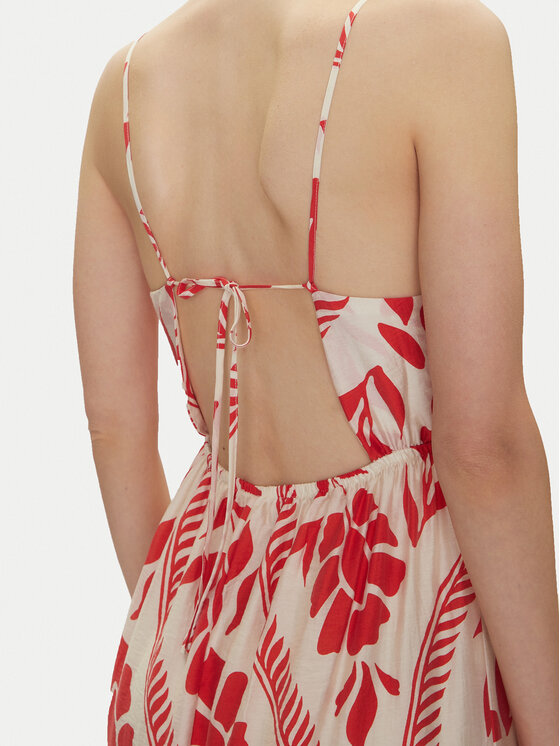 ONLY ONLY Φόρεμα καλοκαιρινό Catja 15347529 Κόκκινο Regular Fit