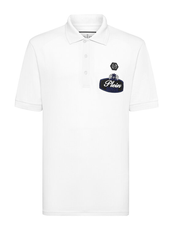 PHILIPP PLEIN PHILIPP PLEIN Polokošeľa 22263 Biela Slim Fit
