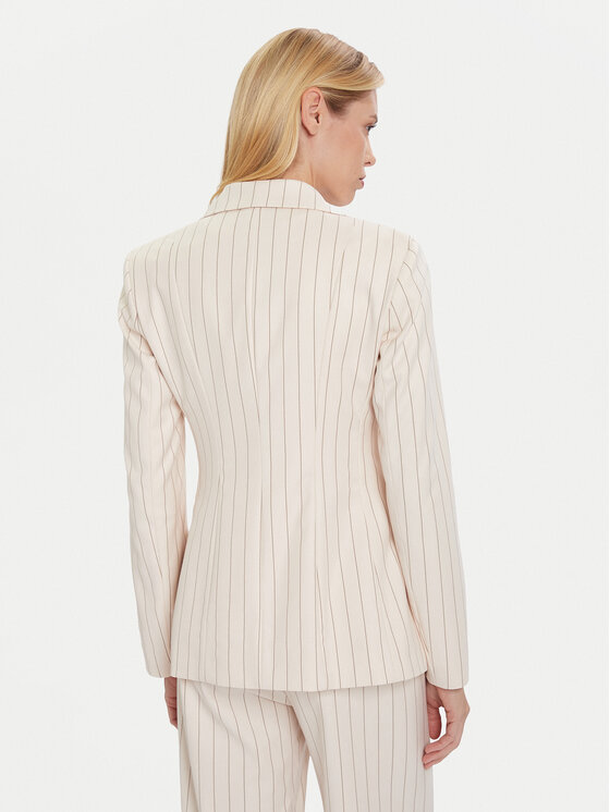 Maryley Maryley Σακάκι 25IB139/M17 Εκρού Regular Fit