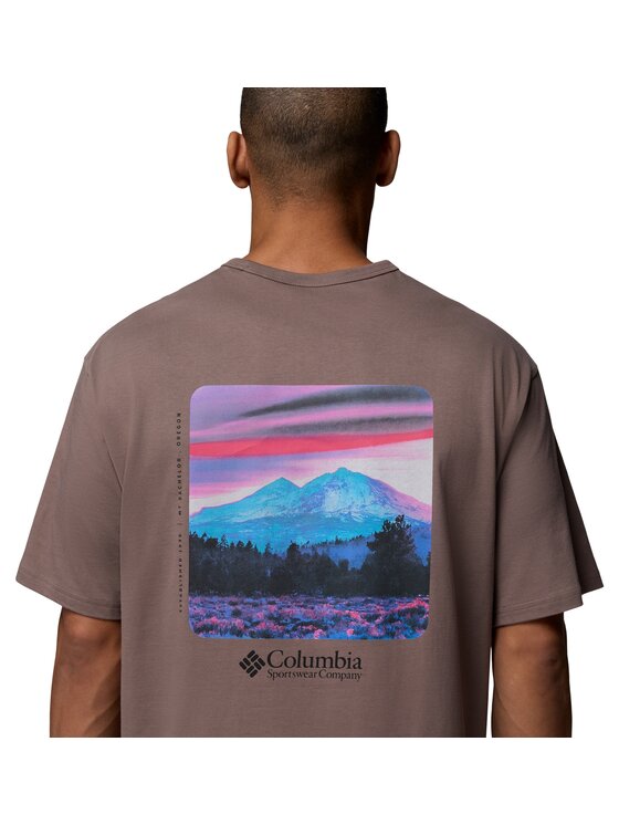 Columbia Columbia T-Shirt 215504 Brązowy Regular Fit