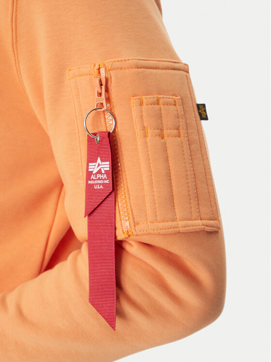 Alpha Industries Alpha Industries Džemperis Puff Print 146338 Oranžinė Regular Fit