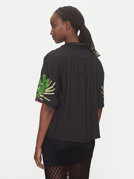 Desigual Desigual Πουκάμισο Artemisa 25SWCW39 Μαύρο Regular Fit