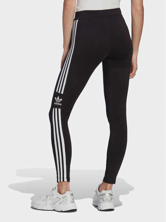 adidas adidas Legingi Trefoil IB7305 Melns Slim Fit