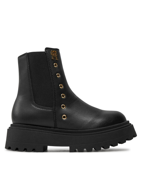 Tommy Hilfiger Īsie zābaki Chelsea Boot T3A5-33578-1351 M Melns