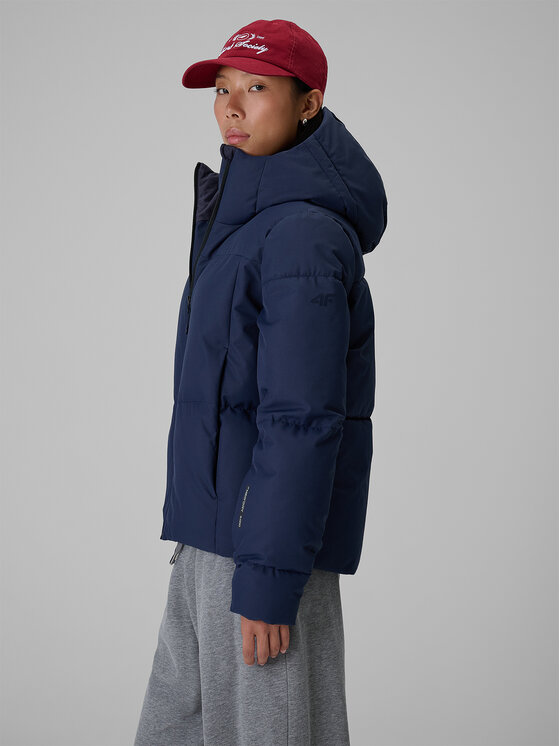 4F 4F Kurtka zimowa URBAN COMMUTER Granatowy Regular Fit