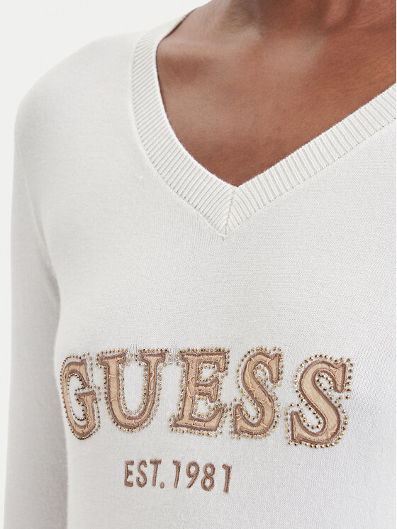 Guess Guess Džemperis W6BR55 Z1456 Krēmkrāsas Regular Fit