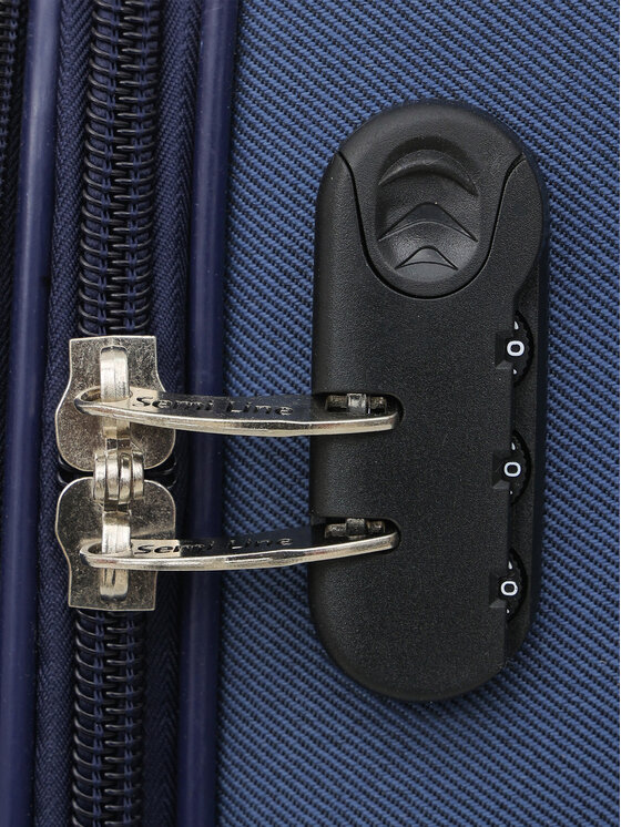 Semi Line Semi Line Velik kovček T5772-3 Mornarsko modra