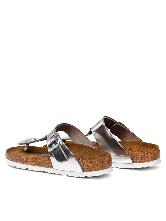 Birkenstock Birkenstock Japonki Gizeh Bs 1003675 Srebrny