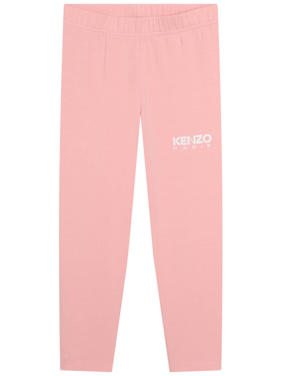 Kenzo Kids Legingi K14239 S Rozā Regular Fit