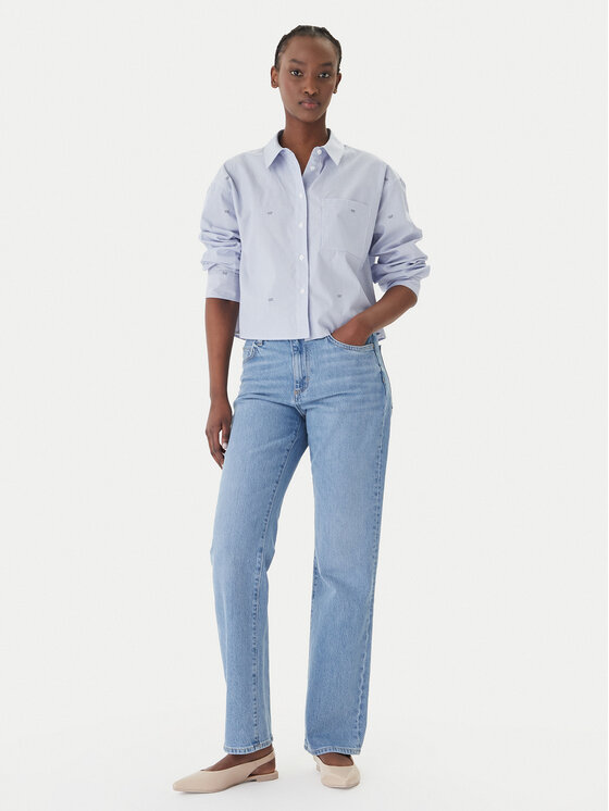 JOOP! Jeans JOOP! Jeans Πουκάμισο Basima 10019224 30101901 Μπλε Oversize