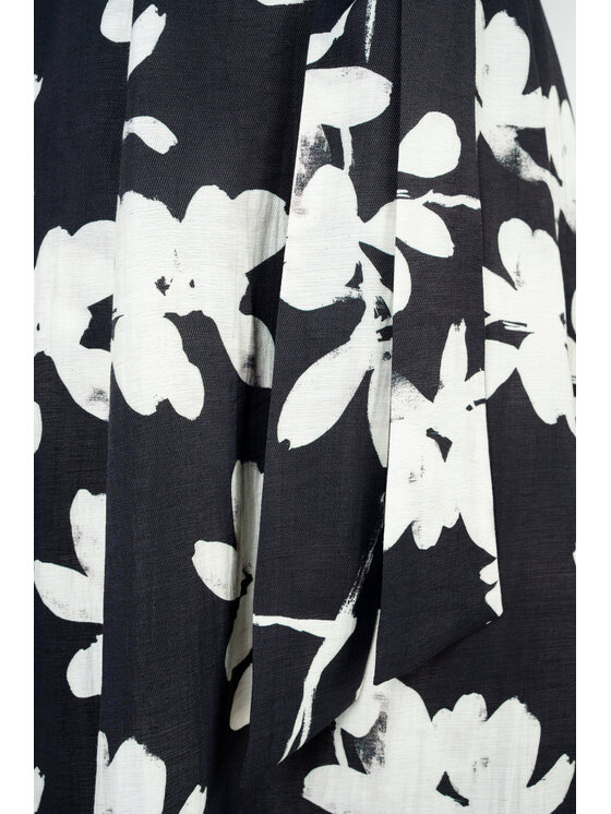 CLICK CLICK Midi sukňa 50-724 Čierna Classic Fit
