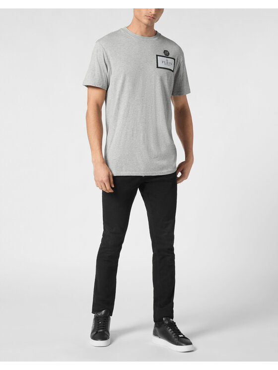 PHILIPP PLEIN PHILIPP PLEIN Tričko 22141 Sivá Regular Fit