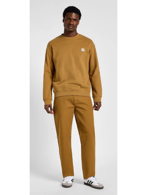 Lee Lee Jeansy Relaxed Workwear Chino Brązowy Chino Fit