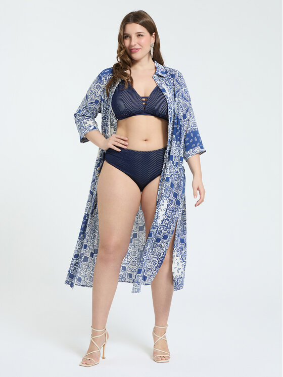 Fiorella Rubino Fiorella Rubino Koszula 5060T001466N0S1 Niebieski Regular Fit