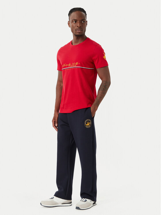 Beverly Hills Polo Club Beverly Hills Polo Club Тишърт P-SS26M-TS1519 Червен Regular Fit