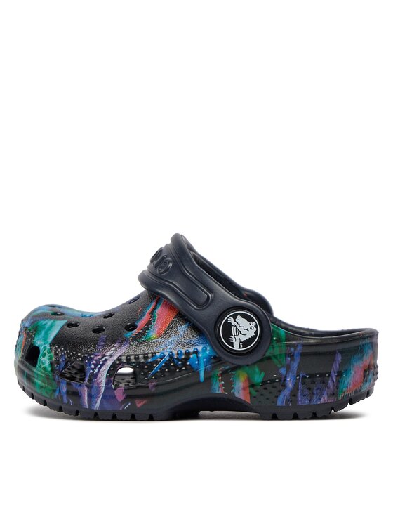 Crocs Crocs Klapki Classic Dino Clog T 208303 Granatowy