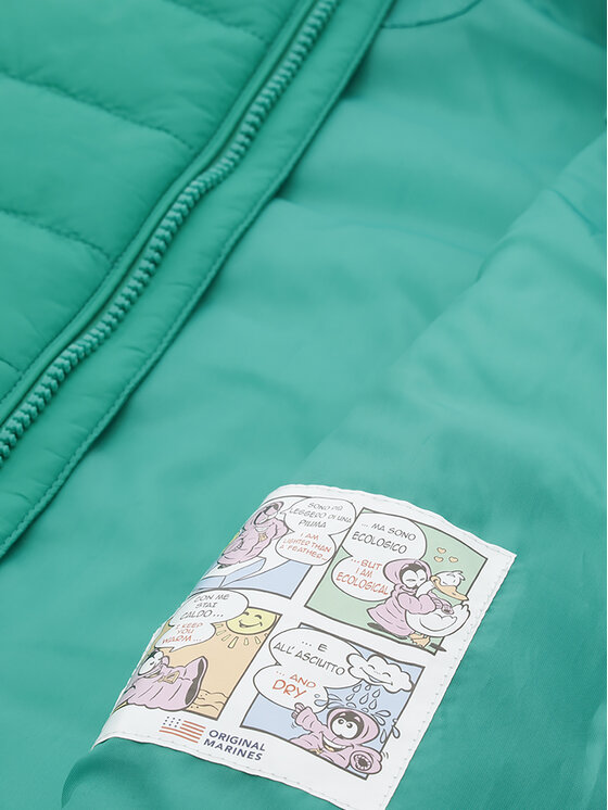 Original Marines Original Marines Vestă DDP3032F Verde Regular Fit