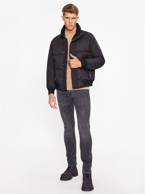 BOSS BOSS Зимно яке Oglitch 50504445 Черен Relaxed Fit