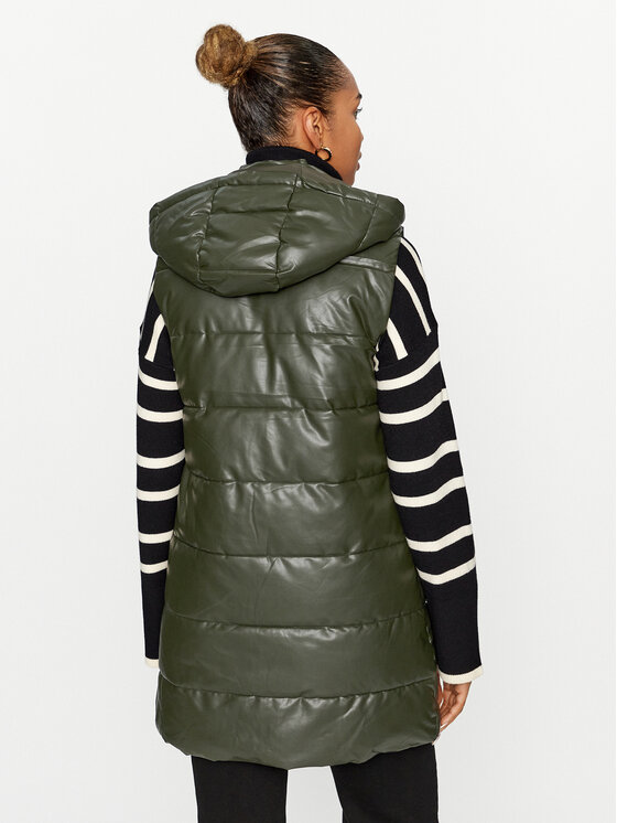 ONLY ONLY Bezrękawnik 15300267 Zielony Regular Fit