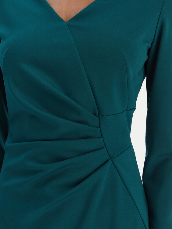 Rinascimento Rinascimento Koktejlové šaty CFC0126655003 Zelená Slim Fit
