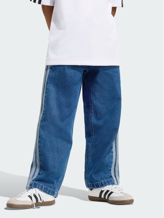 adidas adidas Spodnie dresowe Firebird denim Błękitny Loose Fit