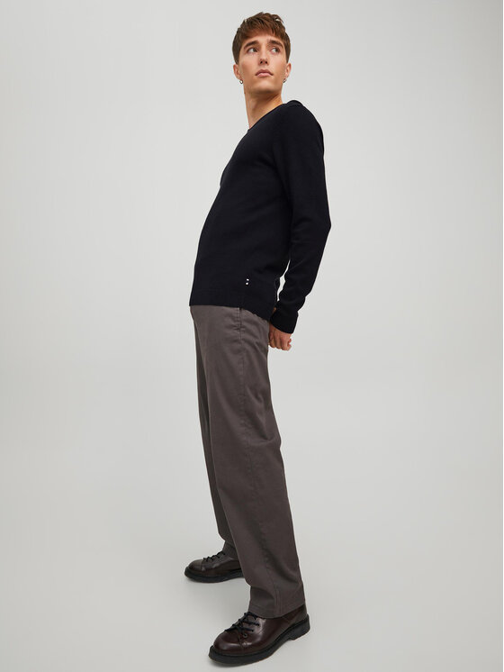 Jack&Jones Jack&Jones Sweter 12137194 Czarny Regular Fit