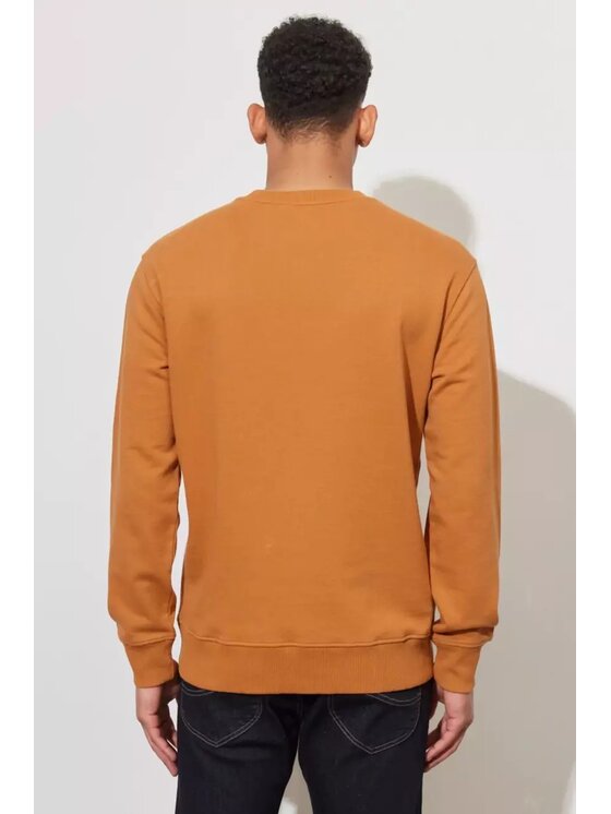 Lee Lee Bluza SEASONAL LOGO CREW SWS Pomarańczowy Regular Fit