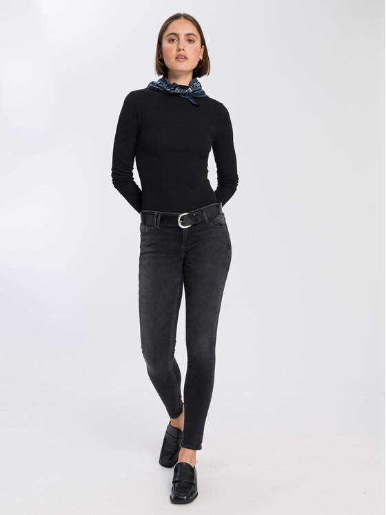 Cross Jeans Cross Jeans Bluzka 56038-020 Czarny Regular Fit