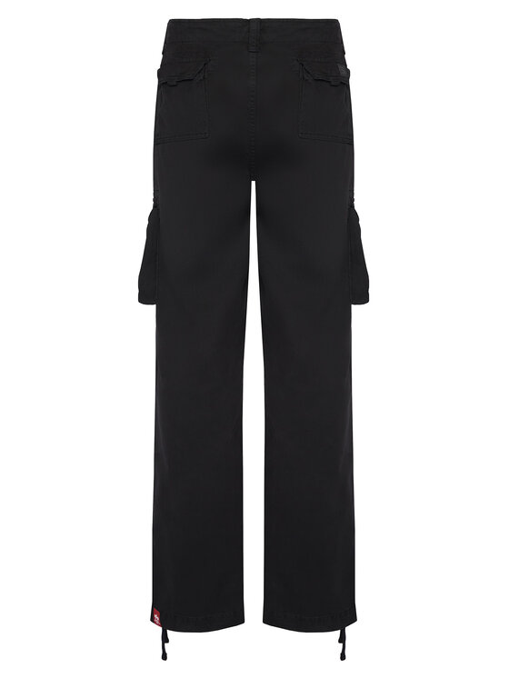 Alpha Industries Alpha Industries Παντελόνι υφασμάτινο Jet 101212 Μαύρο Straight Fit